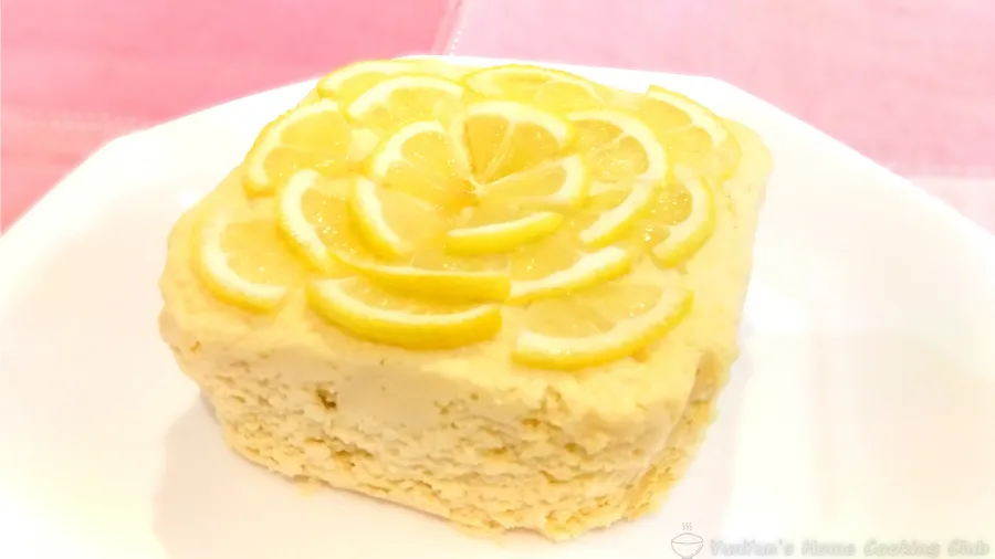 完成したレモンおから蒸しパン