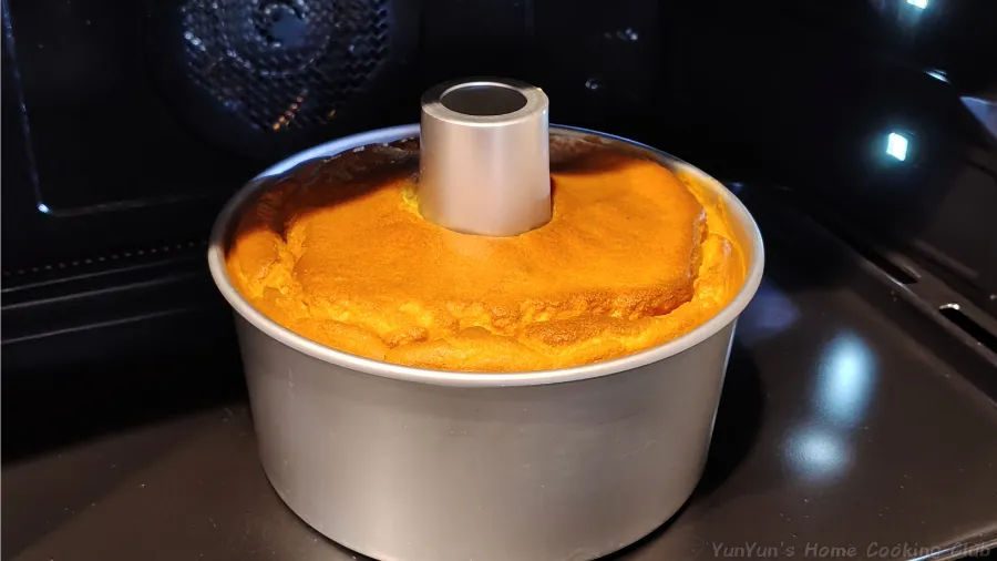 石窯ドームで焼いたシフォンケーキ