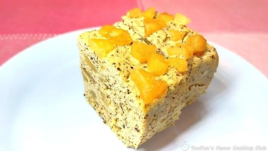 シナモンアップル紅茶おから蒸しパン。