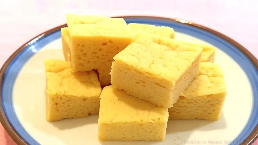 コーヒーおから蒸しパンの完成した画像。